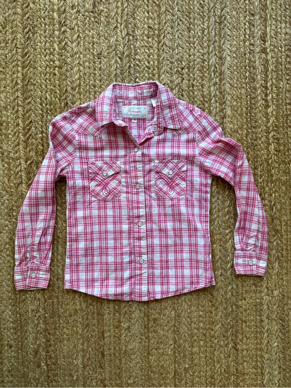 Girls plaid western shirt